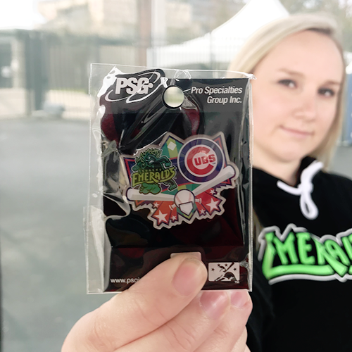 Eugene Emeralds & Chicago Cubs Affiliate Lapel Pin