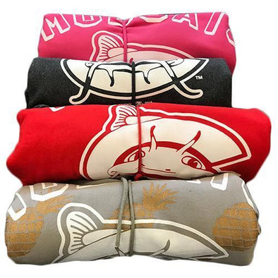 Carolina Mudcats Fleece Sweatshirt Throw Blanket