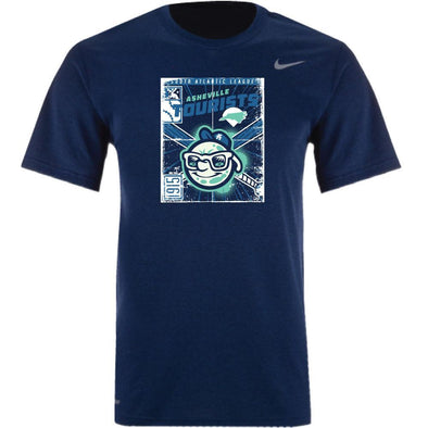 Asheville Tourists Youth Navy Nike Dri-fit Short Sleeve Shirt
