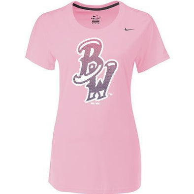Pensacola Blue Wahoos Nike WMN Legend Poly Tee Shy Pink