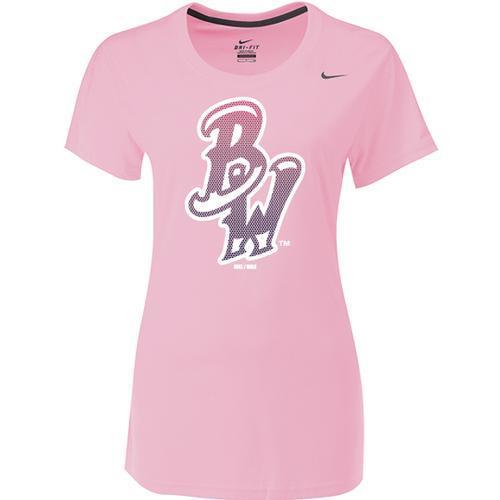 Pensacola Blue Wahoos Nike WMN Legend Poly Tee Shy Pink