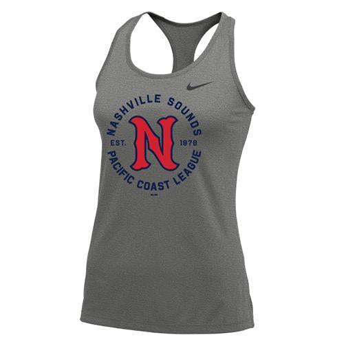 Nashville Sounds Nike Women's Grey Team Balance Tank