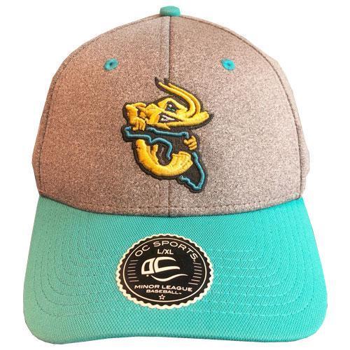 Jacksonville Jumbo Shrimp OC Road Gray/Teal Flexfit Cap