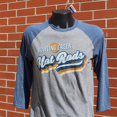 Bowling Green Hot Rods Hot Rods Retro 3/4 Sleeve