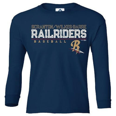 Scranton/Wilkes-Barre RailRiders RailRiders Youth Opposition Long Sleeve T-Shirt