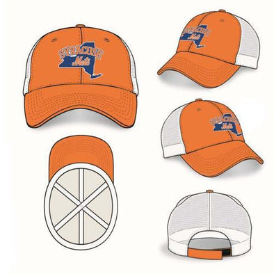 Syracuse Mets OC Orange/White Mesh Adj. Cap