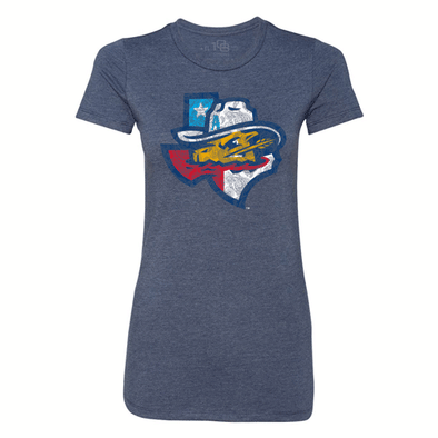 Amarillo Sod Poodles Navy Women's Paisley Tee