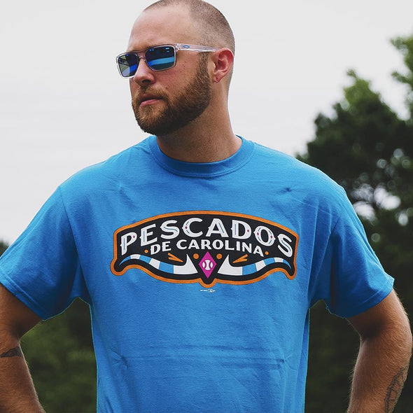 Carolina Mudcats Pescados Jersey Lettering Tee