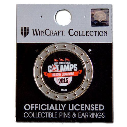 Hickory Crawdads 2015 SAL Champions Lapel Pin
