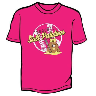 Syracuse Mets Pink Salt Potatoes Youth T-shirt