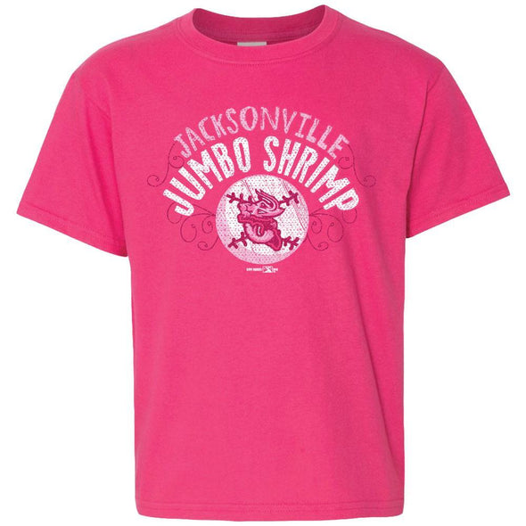 Jacksonville Jumbo Shrimp Bimm Ridder Toddler Pink Softstyle Tee