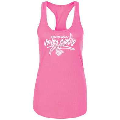 Jacksonville Jumbo Shrimp Comfort Colors Pink Racerback Tank