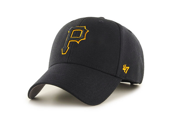 Pittsburgh Pirates 47 Brand Clean Up Cap - Black