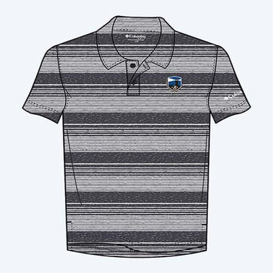 Biloxi Shuckers Polo-Omni Wick Slide with Shield Logo