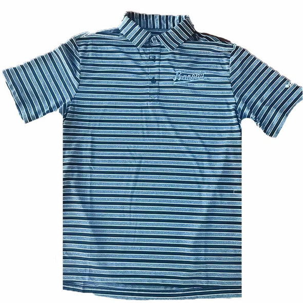 Barons 94' Script Striped Polo