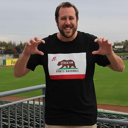 Stockton Ports California Flag Tee