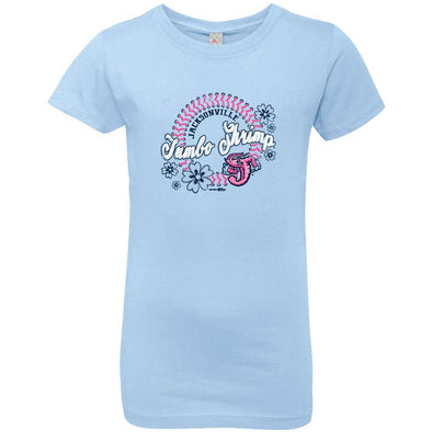 Jacksonville Jumbo Shrimp Bimm Ridder Youth Girls Powder Blue Tee