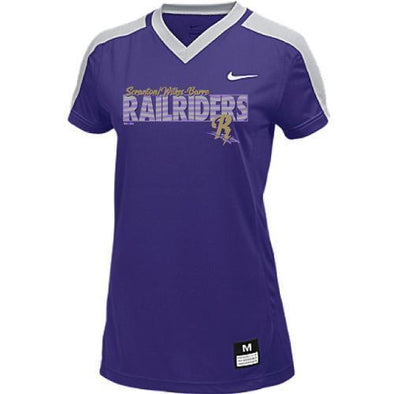 Scranton/Wilkes-Barre RailRiders NIKE Women's Dri-Fit Game Top Purple