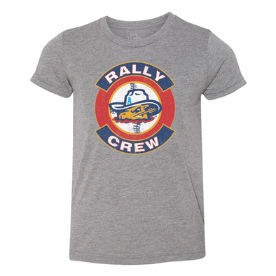 Amarillo Sod Poodles Grey Youth Rally Crew Tee