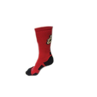 El Paso Chihuahuas SOCK- RED/BLACK EP LOGO