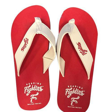 Reading Fightin Phils Red Storm Duds Reading Fightins Flip Flops