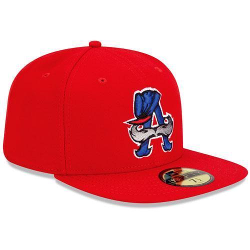 Auburn Doubledays New Era 59FIFTY Red Cap