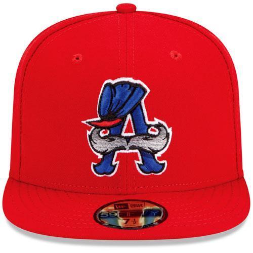 Auburn Doubledays New Era 59FIFTY Red Cap