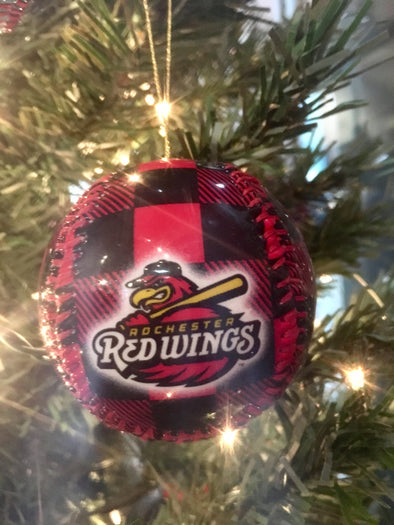 Rochester Red Wings Red Flannel Ornament
