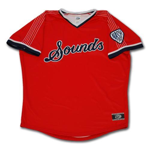 Nashville Sounds Adult Replica Red Alternate Jersey