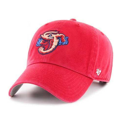 Jacksonville Jumbo Shrimp '47 Red Home Clean Up Adjustable Cap