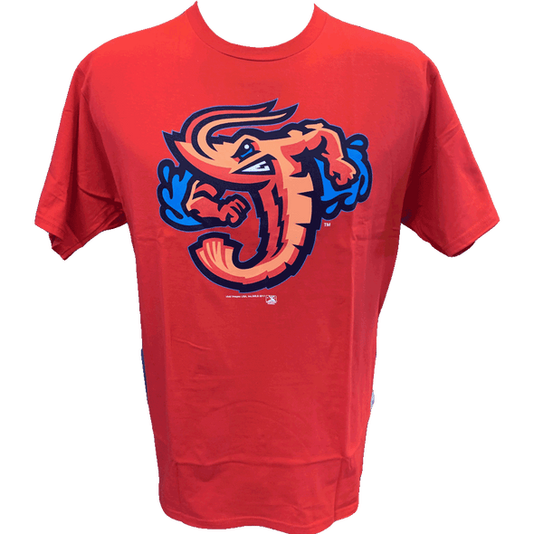 Jacksonville Jumbo Shrimp Core Red Home Logo Tee