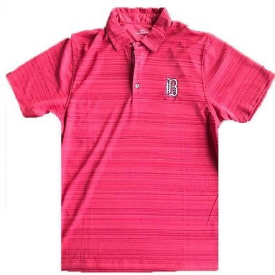 Barons Red Striped Polo