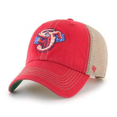 Jacksonville Jumbo Shrimp '47 Trawler Red Clean Up Adjustable Cap