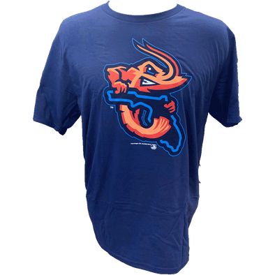 Jacksonville Jumbo Shrimp Core Navy Road Logo Tee