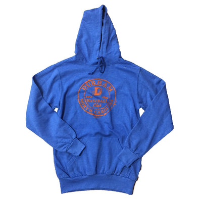 Durham Bulls Royal Retro Heather Hood Sweatshirt