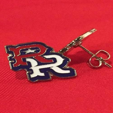 Round Rock Express RR Away Logo Post Earrings