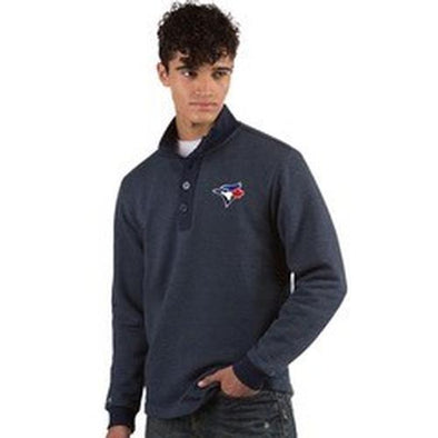 Toronto Blue Jays Pivotal Navy French Terry Sweater