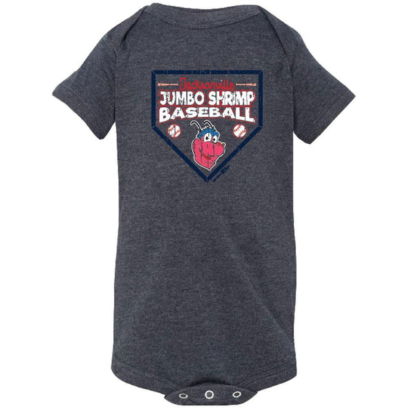 Jacksonville Jumbo Shrimp Bimm Ridder Navy Onesie