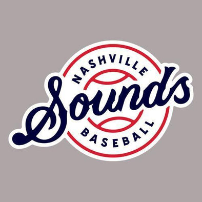 Nashville Sounds Script Lockup Logo Perfect Cut Decal