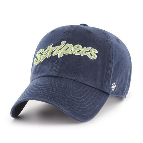 Gwinnett Stripers '47 Stripers Navy Script Clean Up Cap