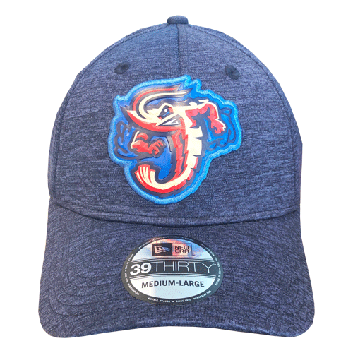 Jacksonville Jumbo Shrimp New Era Shadow Tech Navy 39Thirty