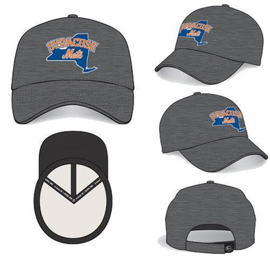 Syracuse Mets OC Grey Shift Primary Logo Adj.