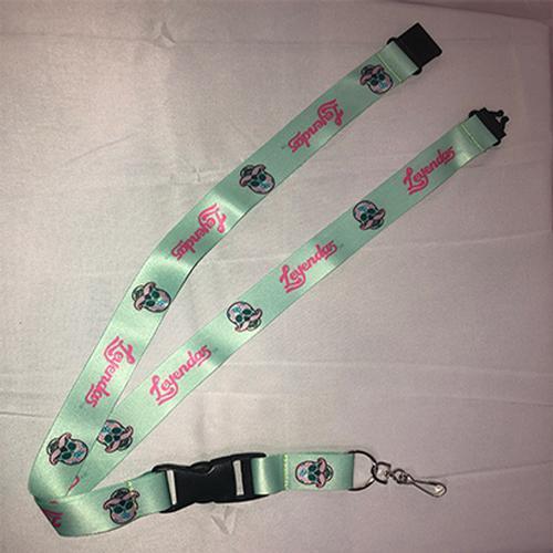 Sugar Skull Mint Lanyard