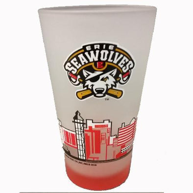 Erie SeaWolves Skyline Pint Glass