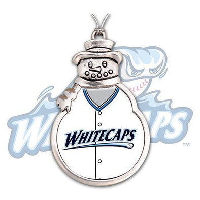 West Michigan Whitecaps Snowman Holiday Ornament