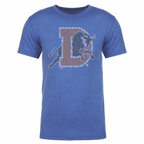 Durham Bulls 108 Bull City Spelled Out T-Shirt