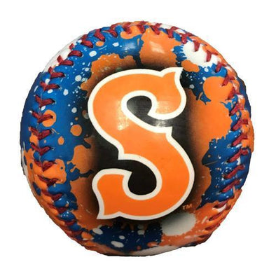 Syracuse Mets Splatter Baseball