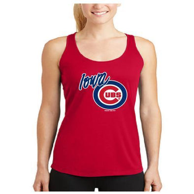 Iowa Cubs Women's Sport Tek Tank, Red