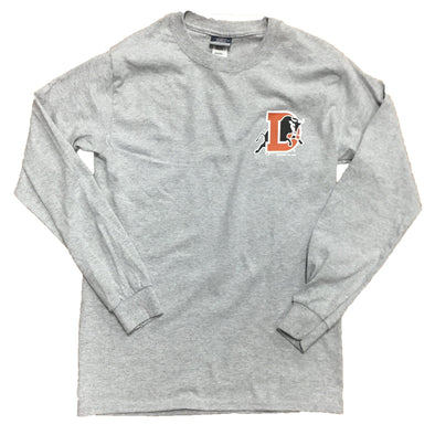 Durham Bulls Gray Stamp Long Sleeve