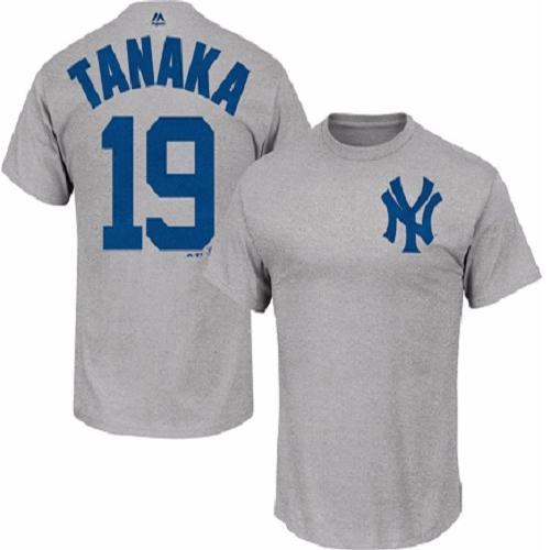 Scranton/Wilkes-Barre RailRiders #19 Masahiro Tanaka Gray Player Tee